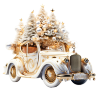 Christmas tree car vehicle Ai Generative png