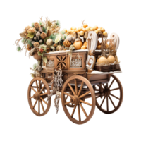 Wooden Cart Ai Generative png