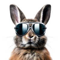 Portrait of a bunny rabbit wearing Ai Generative png