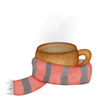 en kopp av vinter- kaffe png