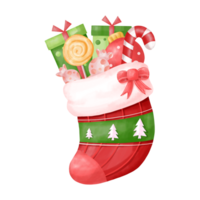 Kerstmis waterverf clip art. vrolijk Kerstmis png