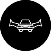 Flying Car Vector Icon