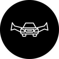 icono de vector de coche volador