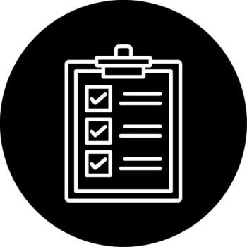 icono de vector de lista de verificación