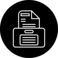 icono de vector de documento