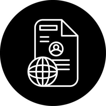 icono de vector de documento