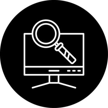 icono de vector de computadora