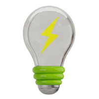 light bulb 3D Icon png