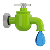 Wasser Zapfhahn 3d Symbol png