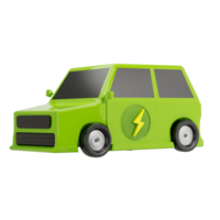 eco friendly car 3D Icon png