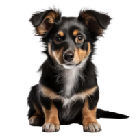 Cute  dog portrait isolated on transparent background, created with generative AI png