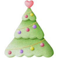 schattige kerstboom png