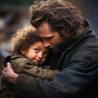 AI Generated A touching image capturing empathy and compassion AI generated photo
