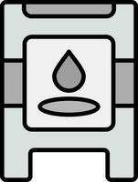 line filled grey vector