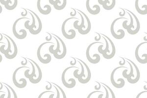 floral seamless abstract grey pattern background vector