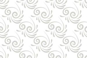 floral seamless abstract grey pattern background vector