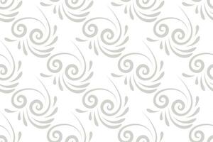 floral seamless abstract grey pattern background vector