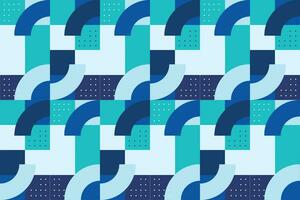 Abstract Geometric Background. Neo Geo Pattern. Abstract Pattern Trendy with Square and Round Colored. Neo Geo Seamless Pattern Design Can Be Used For Wrapping Paper, Packaging, Wallpaper, Cover, post vector