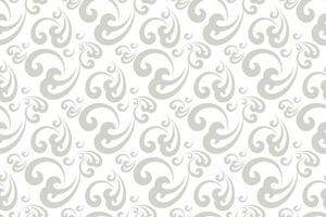 floral seamless abstract grey pattern background vector