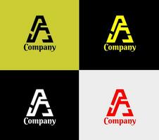 monograma logo, elementos color variación resumen icono. moderno logotipo, negocio modelo. vector