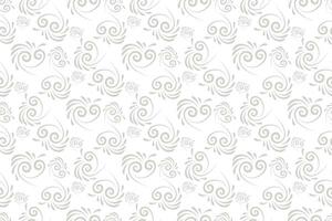 floral seamless abstract grey pattern background vector