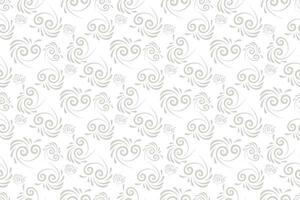 floral seamless abstract grey pattern background vector