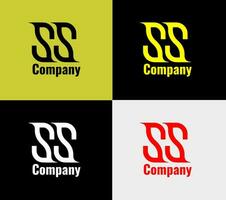 Double SS logotype , elements color variation abstract icon. Modern logotype, business template. vector