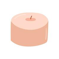 Candle doodle color vector illustration isolated on white