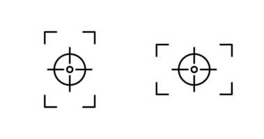 focus vertical and focus horizontal Icon vector