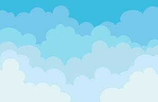 Sky and Clouds Background. Isolated Object. Stylish design with a flat, cartoon poster, flyers, postcards, web banners. holiday mood, airy atmosphere. Vector illustration.