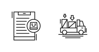 Mobile Shopping and Special Delivery Icon vector
