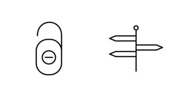 do not disturb and directions  Icon vector