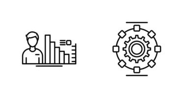 consultante y automatizado icono vector