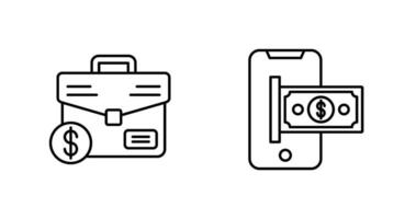 Suitcase and Smartphone Icon vector