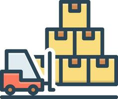 color icon for quantities vector