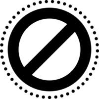 solid icon for stopped vector