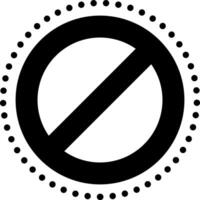 solid icon for stopped vector