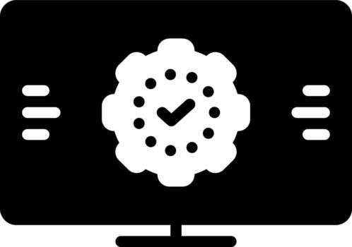 solid icon for successfully vector