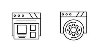 Layout and Setting Icon vector