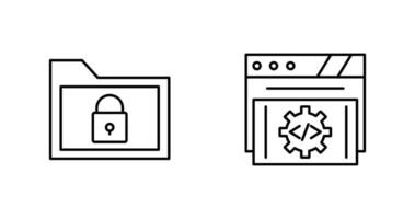 Folder and Development Icon vector