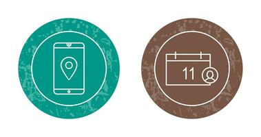 gps service and event management Icon vector