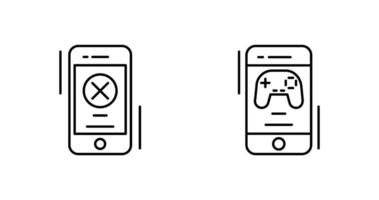 Block and Game Icon vector