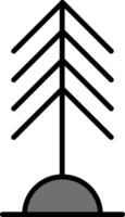 icono de vector de árbol de pino