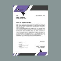 Professional corporate business letterhead vector template. Simple and clean print ready design.