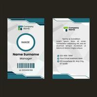 Corporate ID Card Design Vector Template