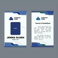 Corporate ID Card Design Vector Template