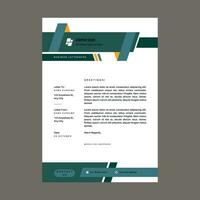 Professional corporate business letterhead design vector template.