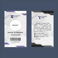 Corporate ID Card Design Vector Template