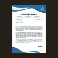 Professional corporate business letterhead design vector template.