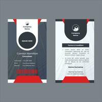 Corporate ID Card Design Vector Template